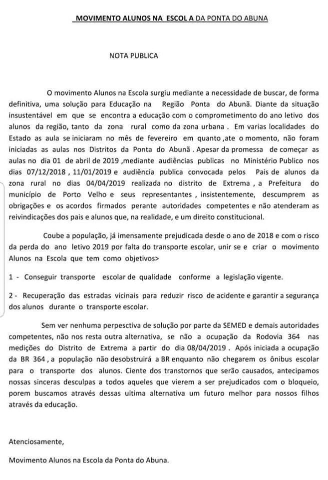 PRF INFORMA QUE BR 364 NÃO FOI BLOQUEADA POR ESTUDANTES - News Rondônia