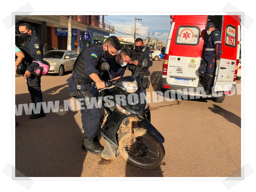 NA CALAMA: Motociclista fica ferida após colidir na lateral de carro na capital - News Rondônia