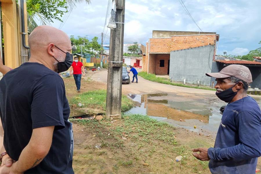 Vereador Aleks Palitot visita bairro São João Batista e ouve demandas dos moradores - News Rondônia
