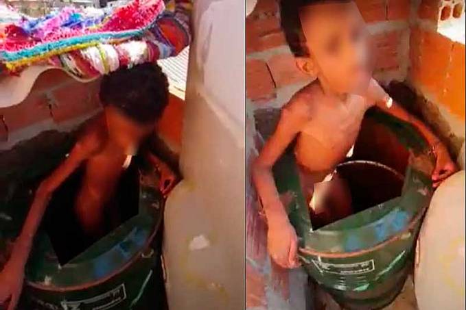 ABSURDO: Criança era mantida dentro de barril e era alimentada com fezes - News Rondônia
