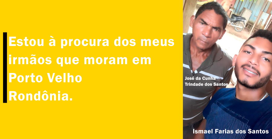 Jovem de Boa Vista  Roraima procura irmãos em Rondônia - News Rondônia