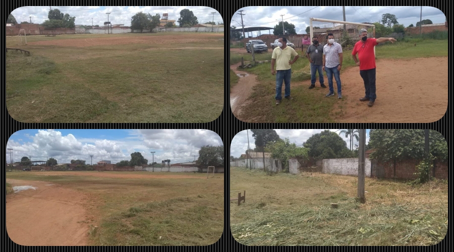 A pedido do vereador Edimilson Dourado Semubs efetua limpeza no campo 1° de Maio na Arena Flor do cacto - News Rondônia
