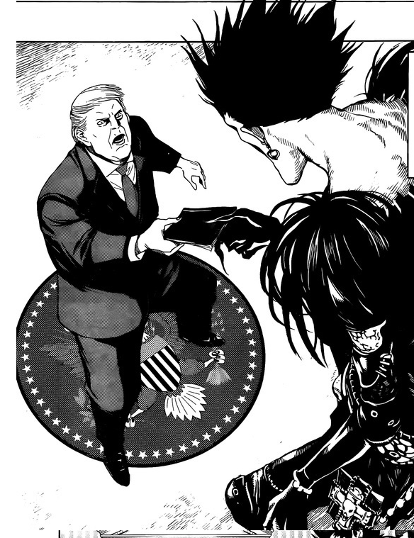 NOVA HISTÓRIA DO ANIME DEATH NOTE TRAZ ENCONTRO DE DONALD TRUMP E RYUK - News Rondônia