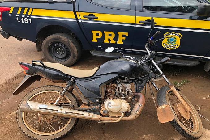 PRF recupera motocicleta roubada em Porto Velho - News Rondônia