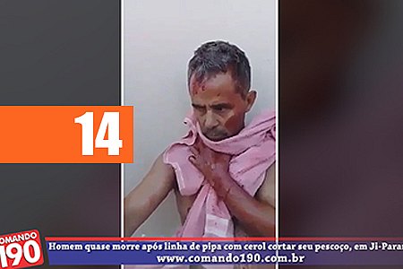 HOMEM QUASE MORRE APÓS LINHA DE PIPA COM CEROL CORTAR SEU PESCOÇO - VÍDEO - News Rondônia