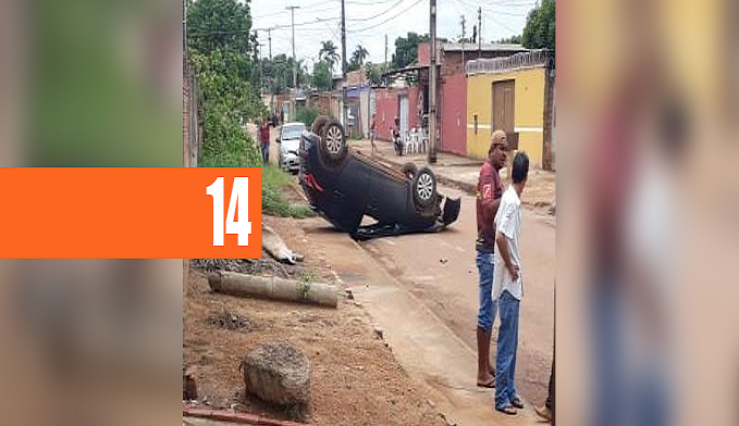 CARRO AVANÇA PREFERENCIAL DE RUA E CAPOTA AO SER ATINGIDO POR OUTRO VEÍCULO (VÍDEO) - News Rondônia