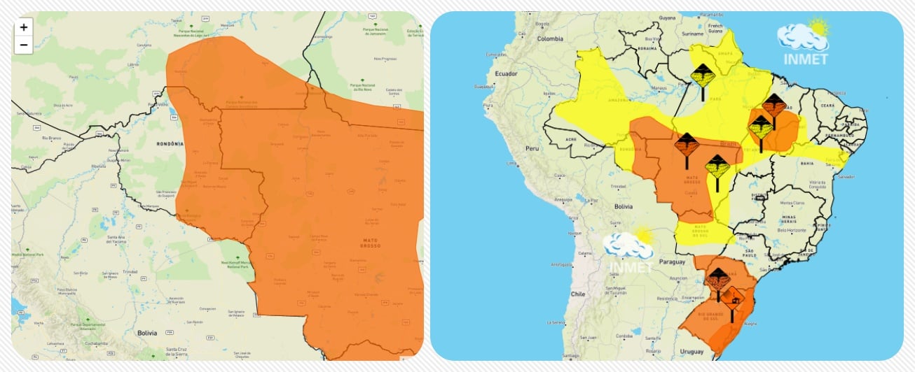 Sexta quente com sol e nuvens; alerta de chuvas intensas no centro e norte de Rondônia - News Rondônia