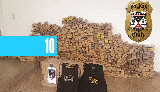POLÍCIA CIVIL E POLÍCIA MILITAR APREENDEM 745 KG DE DROGA EM OPERAÇÃO NO INTERIOR - News Rondônia