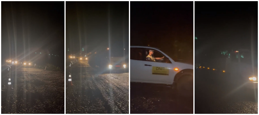 Abertura parcial do KM 540 no domingo, liberou 20 km de congestionamento - News Rondônia