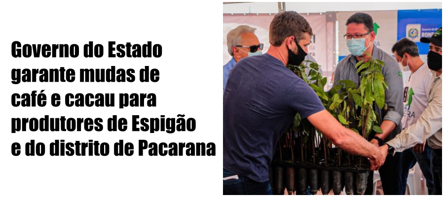 Programa 'Plante Mais' chega a Espigão do Oeste com distribuição de 90 mil mudas de café e oito mil mudas de cacau - News Rondônia