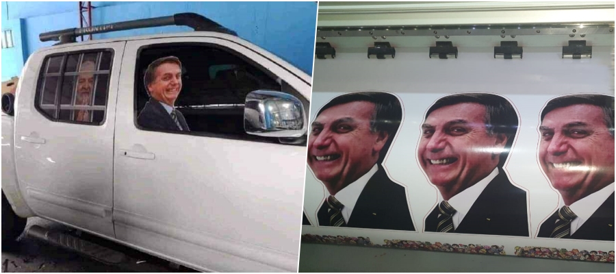 Gráfica aposta nos 'memes' para atrair a clientela que vai de carro nas manifestações - News Rondônia