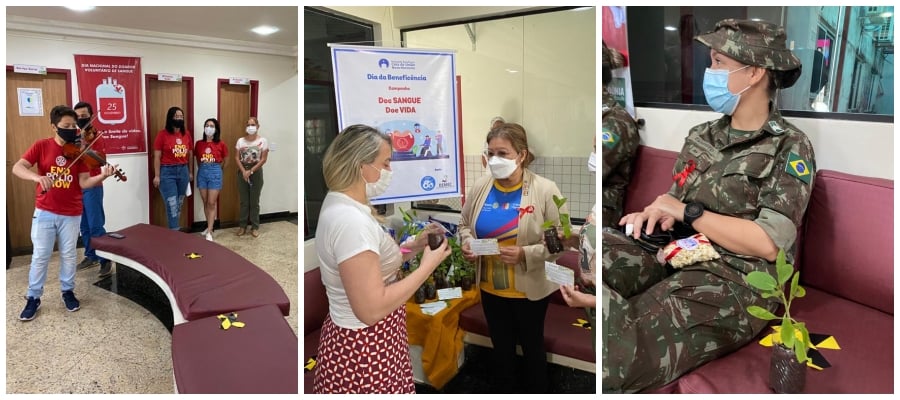 Rotary Club de Porto Velho Madeira Mamoré Distrito 4720, Interact e Rotaract do Clube, foram a FHEMERON para doar Sangue no Dia do Doador e Junho Vermelho! - News Rondônia