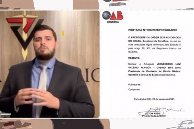 CDMS - OAB nomeia advogado Jeanderson Valério como novo presidente de comissão - News Rondônia