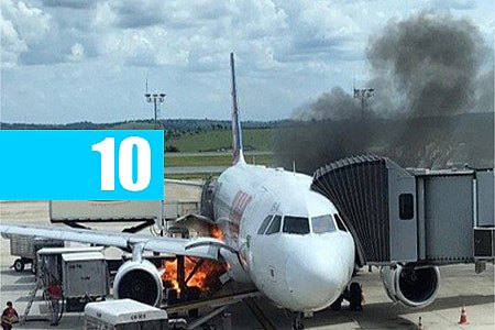 URGENTE! FOGO NO AEROPORTO DE BELO HORIZONTE ATINGE AVIÃO E CAUSA PÂNICO - News Rondônia