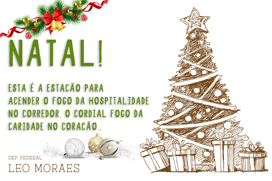 Feliz Natal: Deputado Federal Leo Moraes - News Rondônia