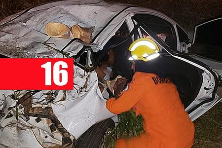 MOTORISTA CAPOTA CARRO NA ESTRADA DE BOCA DO ACRE E QUATRO FICAM FERIDOS - News Rondônia