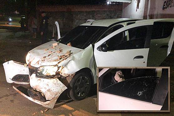 Motorista tenta matar policiais atropelado, causa acidente e foge possivelmente baleado - News Rondônia