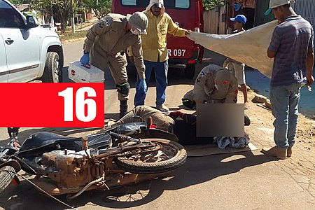 MOTOCICLISTA QUEBRA A CLAVÍCULA AO COLIDIR COM VEÍCULO - News Rondônia