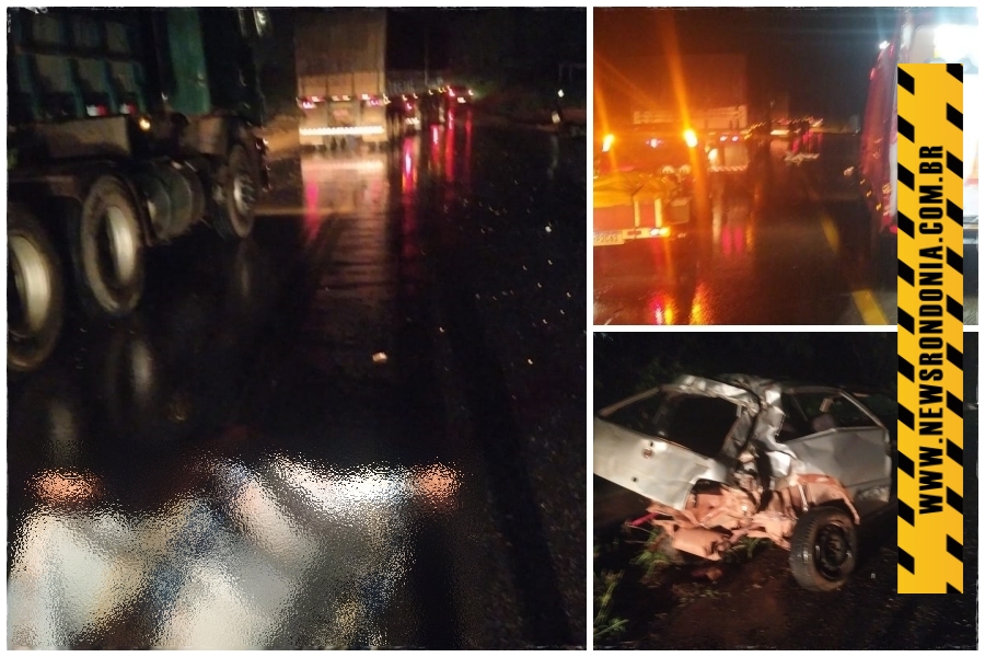 TRÁGICO: Acidente entre carro e carreta deixa um morto na BR-364 em RO - News Rondônia