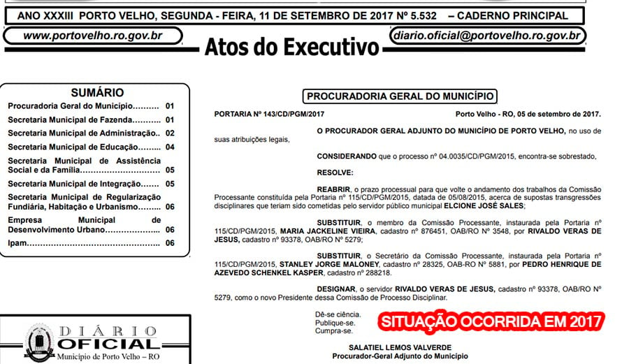 CASO AGENTE DE TRÂNSITO: APÓS REPERCUSSÃO, PROCURADORIA GERAL ADJUNTA DO MUNICÍPIO AFASTA O AGENTE SALES - News Rondônia