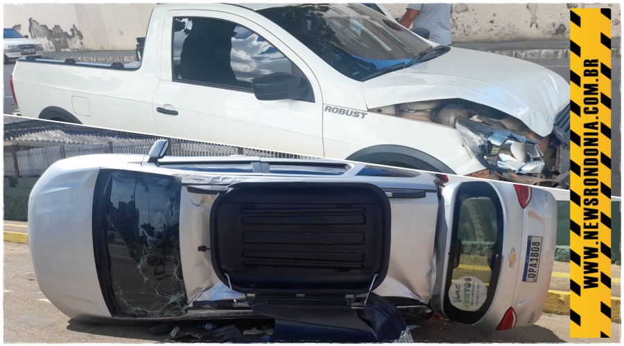 URGENTE: Acidente com capotamento deixa vítima lesionada no centro da capital - News Rondônia