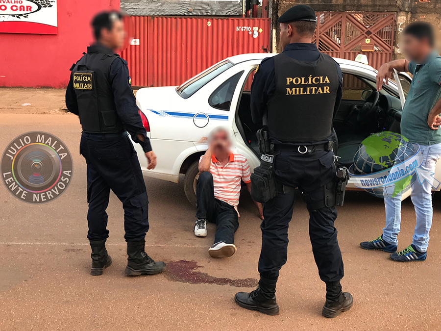 ATUALIZADA  PASSAGEIRO DELIRA E ENFORCA TAXISTA COM VEÍCULO EM MOVIMENTO  FOTOS E VÍDEO - News Rondônia