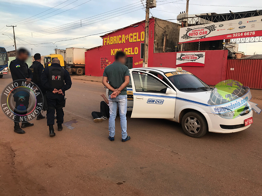 ATUALIZADA  PASSAGEIRO DELIRA E ENFORCA TAXISTA COM VEÍCULO EM MOVIMENTO  FOTOS E VÍDEO - News Rondônia
