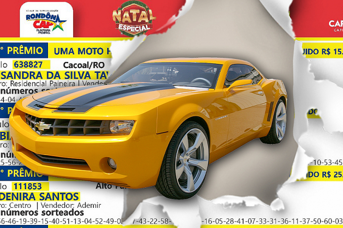 Foi para a cidade de Guajará Mirim o Camaro sorteado na edição especial de natal - News Rondônia