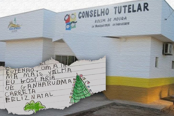 Em carta ao Papai Noel dos Correios, criança em Rondônia declara medo do pai matar a mãe; polícia investiga a denúncia - News Rondônia