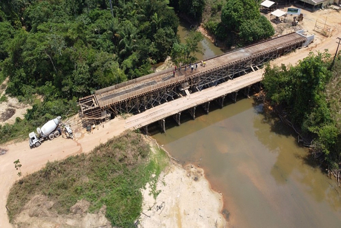 Inauguração da ponte sobre o Rio Preto em Cujubim - News Rondônia