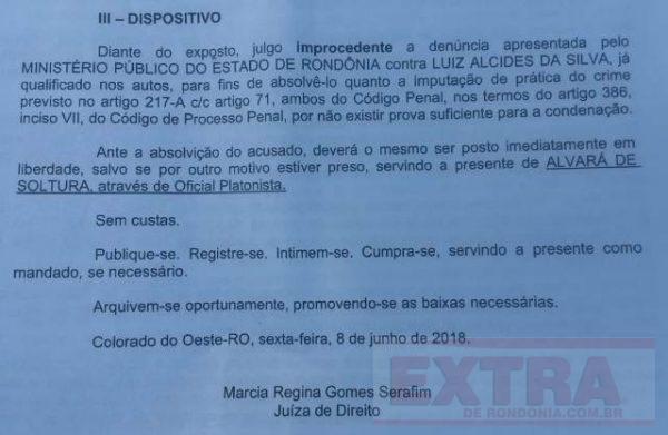 APÓS VÁRIOS MESES PRESO POR SUSPEITA DE ESTUPRO, EX-CANDIDATO A DEPUTADO É INOCENTADO DA ACUSAÇÃO - News Rondônia