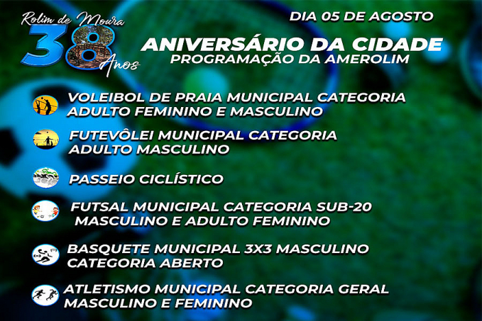 Amerolim divulga programação de aniversário de Rolim de Moura - News Rondônia