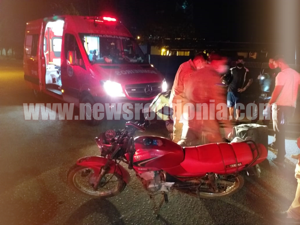 MOTOBOY FICA LESIONADO APÓS COLISÃO EM CRUZAMENTO NO BAIRRO LIBERDADE EM PORTO VELHO - News Rondônia