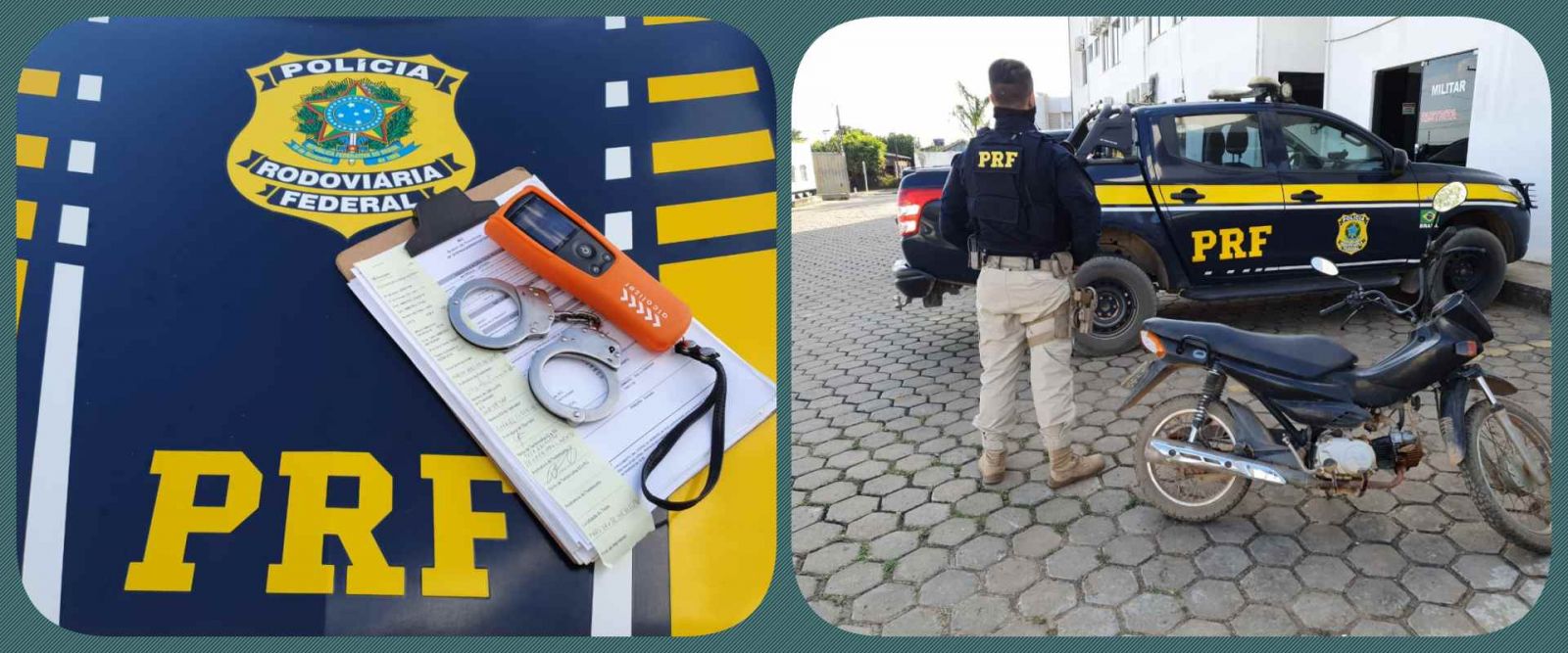 Feliz coincidência: PRF recupera motocicleta furtada e detém condutor embriagado em Presidente Médici/RO - News Rondônia