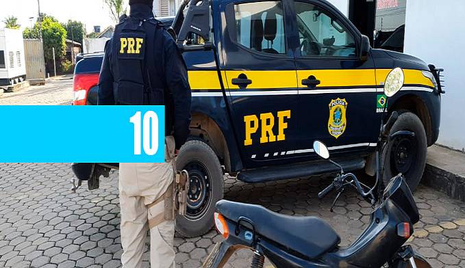 Feliz coincidência: PRF recupera motocicleta furtada e detém condutor embriagado em Presidente Médici/RO - News Rondônia