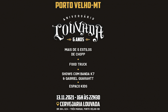Louvada comemora seis anos com festa no próximo sábado (13) em Porto Velho - News Rondônia