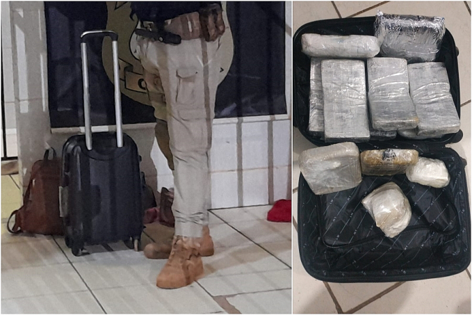 NA BR-364: Mula do tráfico é presa com 12kg de pasta base de cocaína em ônibus - News Rondônia