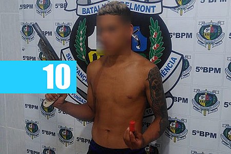 PM PRENDE JOVEM ARMADO E COM MOTO ROUBADA NA LESTE - News Rondônia