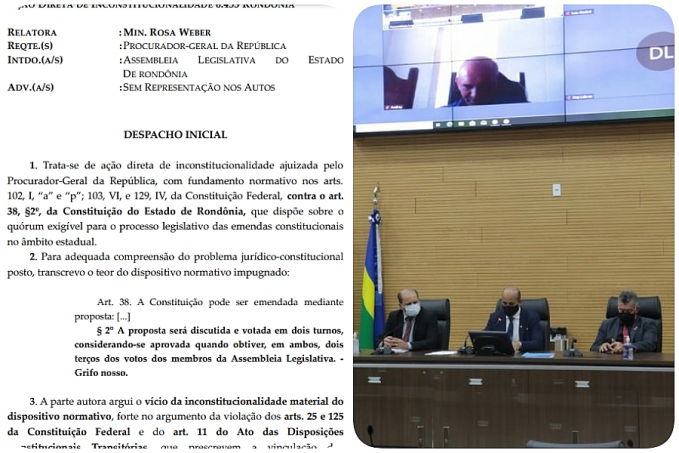 Ministros derrubam lei sobre exigência de quórum mais alto na ALE-RO - News Rondônia
