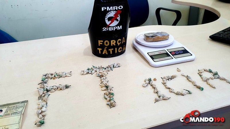 Polícia Militar apreende mais de 200 pedras de Crack em boca de fumo - News Rondônia