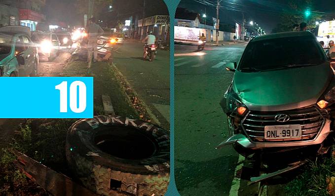 Motorista evita atropelar motociclista e bate em carro parado na zona leste - News Rondônia
