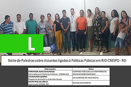 POLÍTICAS PÚBLICAS LEVAM DESENVOLVIMENTO PARA RIO CRESPO - News Rondônia