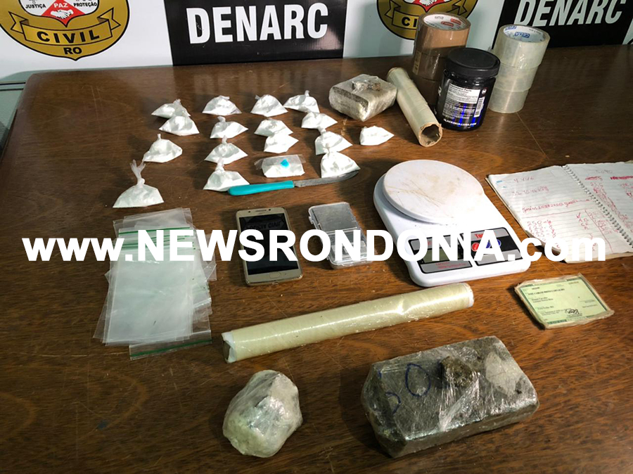 A CASA CAIU: Denarc fecha boca de fumo na zona sul e prende suspeito com maconha e cocaína - News Rondônia
