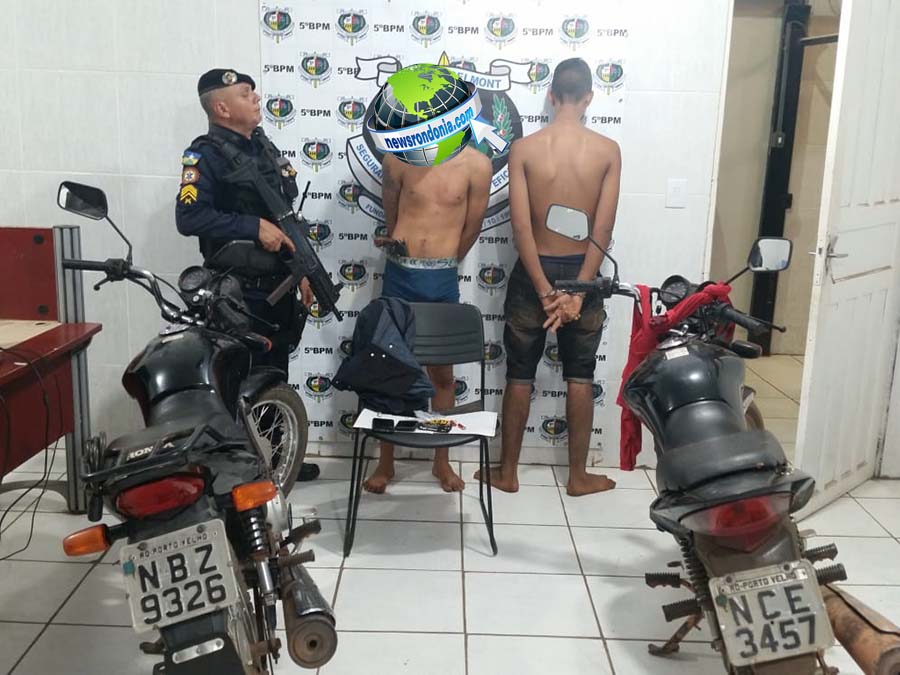 APÓS ARRASTÃO, POLÍCIA FAZ CERCO E PRENDE BANDIDO COM MOTOCICLETA ROUBADA E REVÓLVER - News Rondônia