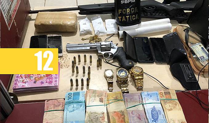 PM apreende quase 1Kg de cocaína, revólver e grande quantia em dinheiro de traficante sue conseguiu fugir durante perseguição - News Rondônia