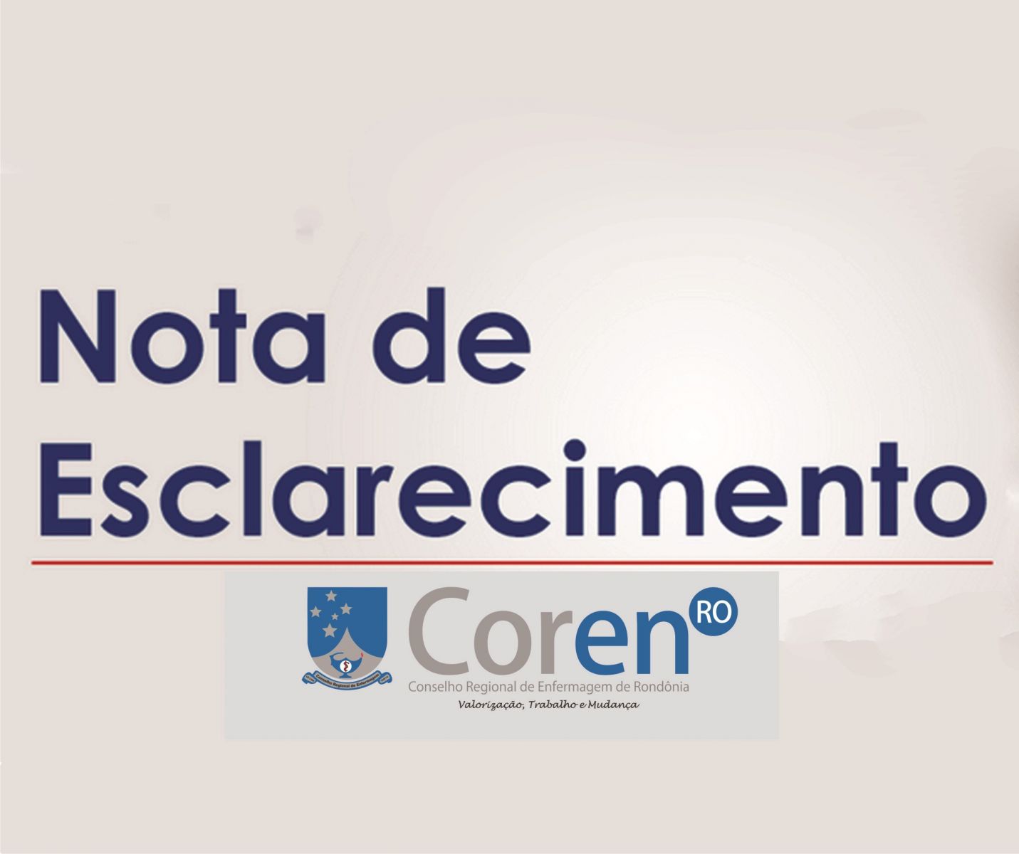 COREN-RO: NOTA DE ESCLARECIMENTO - News Rondônia