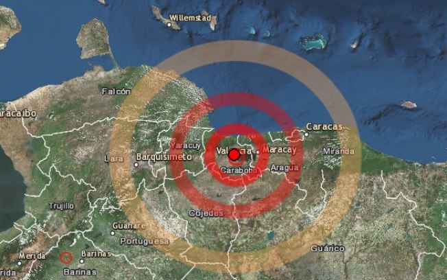 TERREMOTO DE 5 GRAUS NA ESCALA RICHTER ATINGE O NORTE DA VENEZUELA - News Rondônia