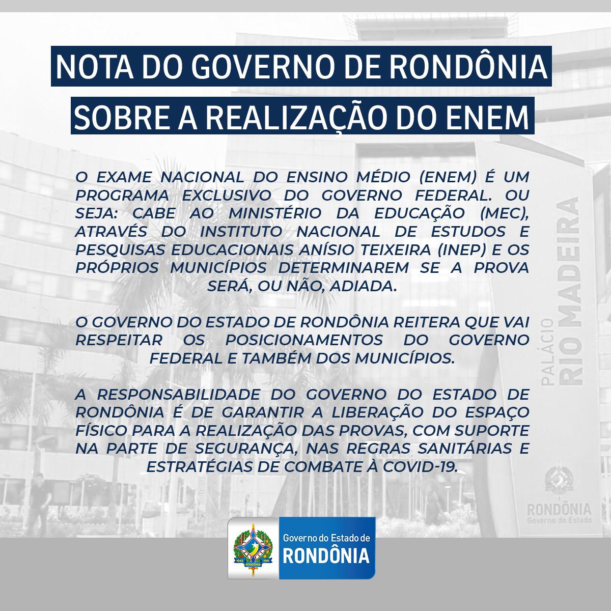 Nota sobre o ENEM em Rondônia - News Rondônia Nota sobre o ENEM em Rondônia - News Rondônia