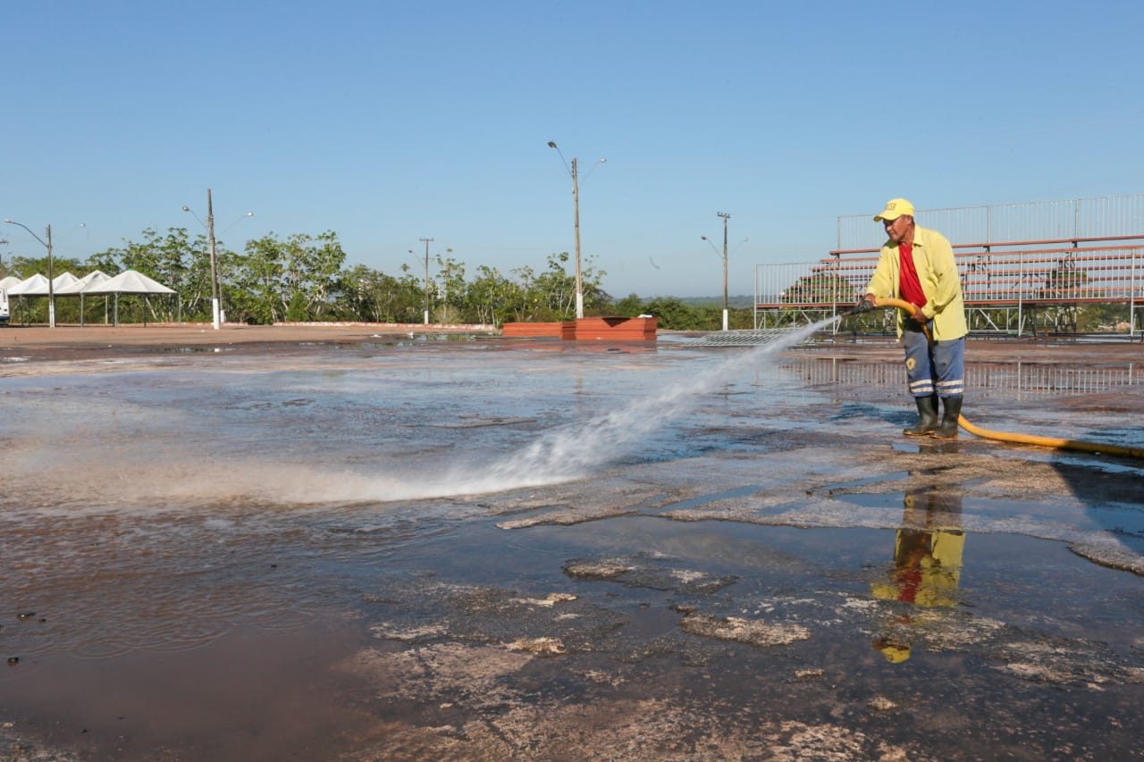 PARQUE DOS TANQUES COMEÇA A SER PREPARADO PARA RECEBER O MAIOR ARRAIAL DA REGIÃO NORTE - News Rondônia