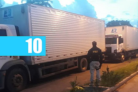 PRF FLAGRA 13 CAMINHÕES TRANSPORTANDO INDEVIDAMENTE PRODUTOS PERIGOSOS - News Rondônia